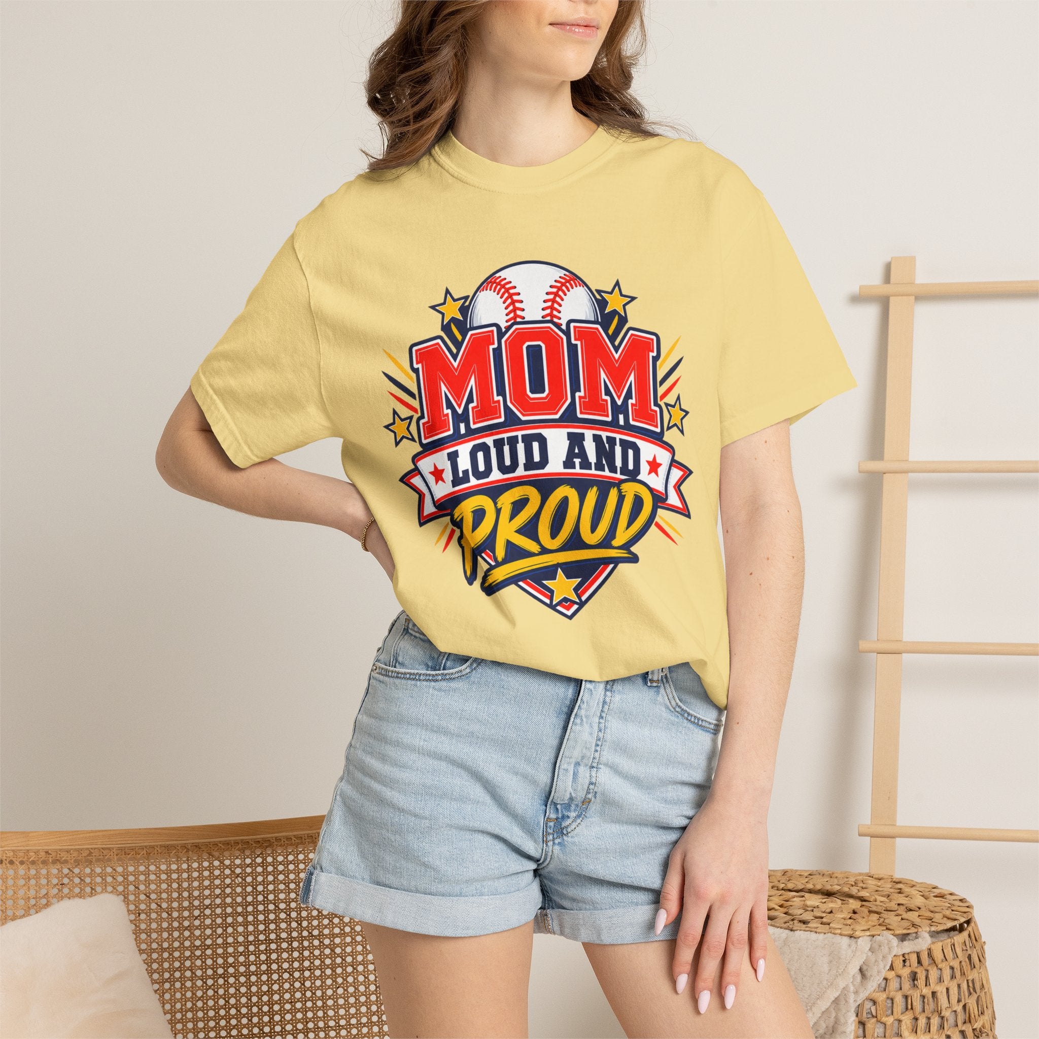 Baseball Mom Loud and Proud Comfort Colors® Tee ⚾️💙