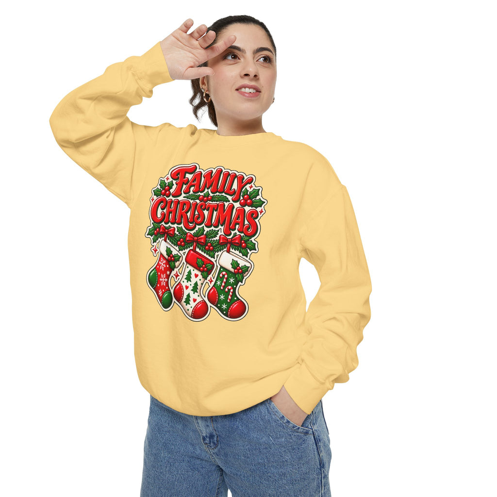 Family Christmas Stocking Holiday Sweatshirt