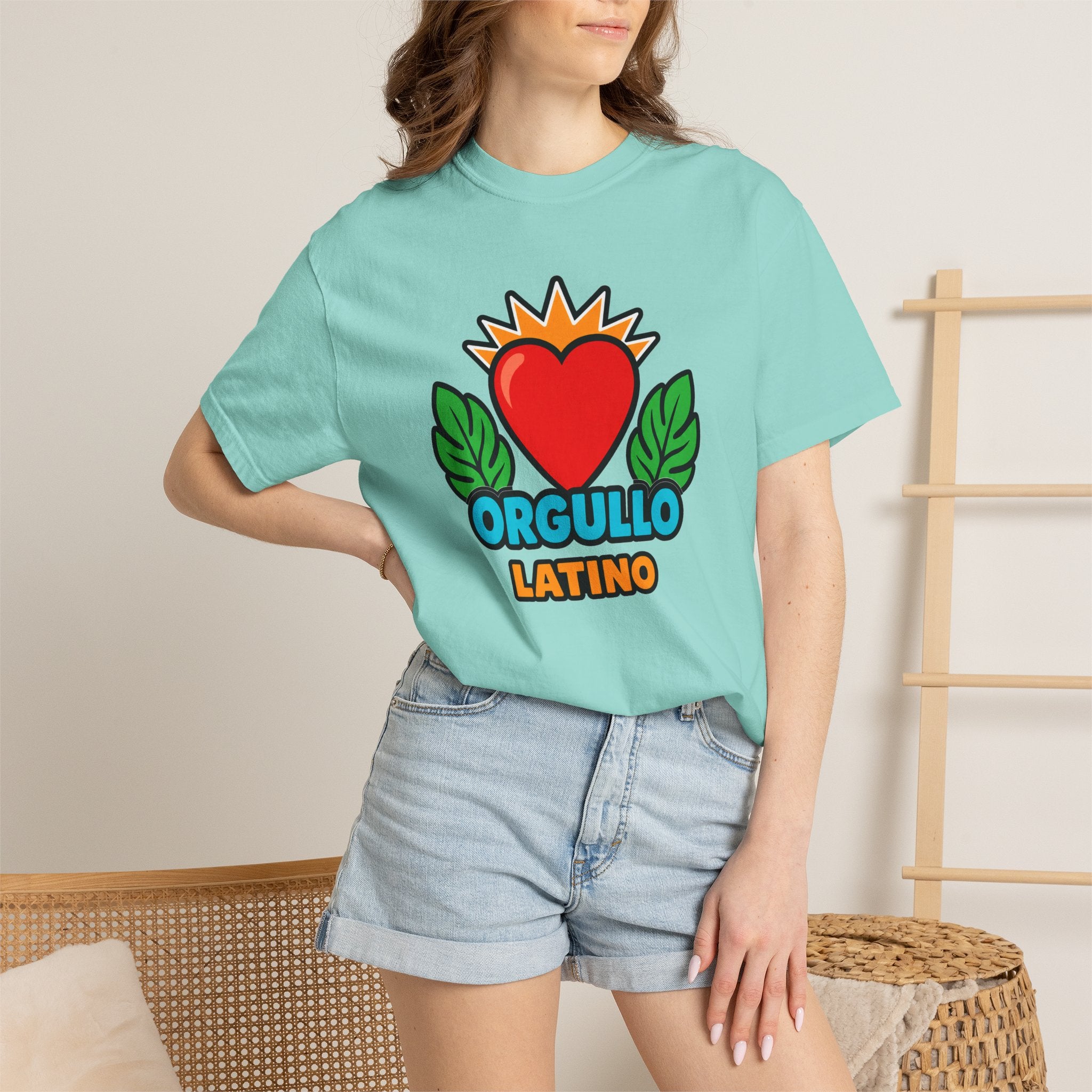 Orgullo Latino Heritage Heavyweight Tee ❤️🌿