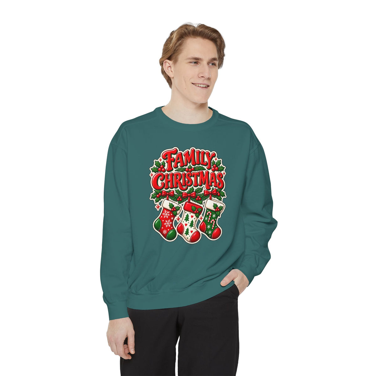 Family Christmas Stocking Holiday Sweatshirt