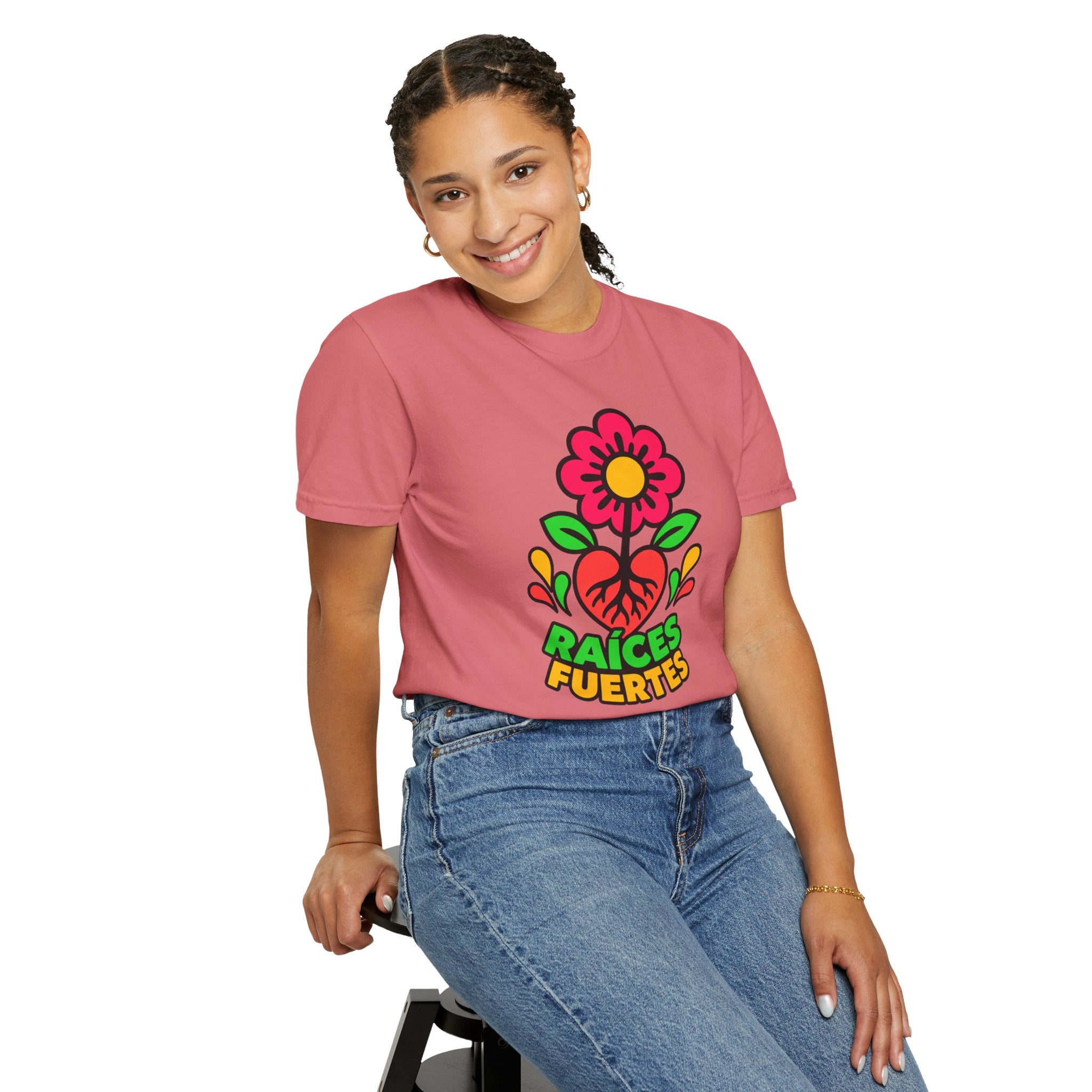 Raíces Fuertes Latino Heritage Heavyweight Tee 🌺❤️