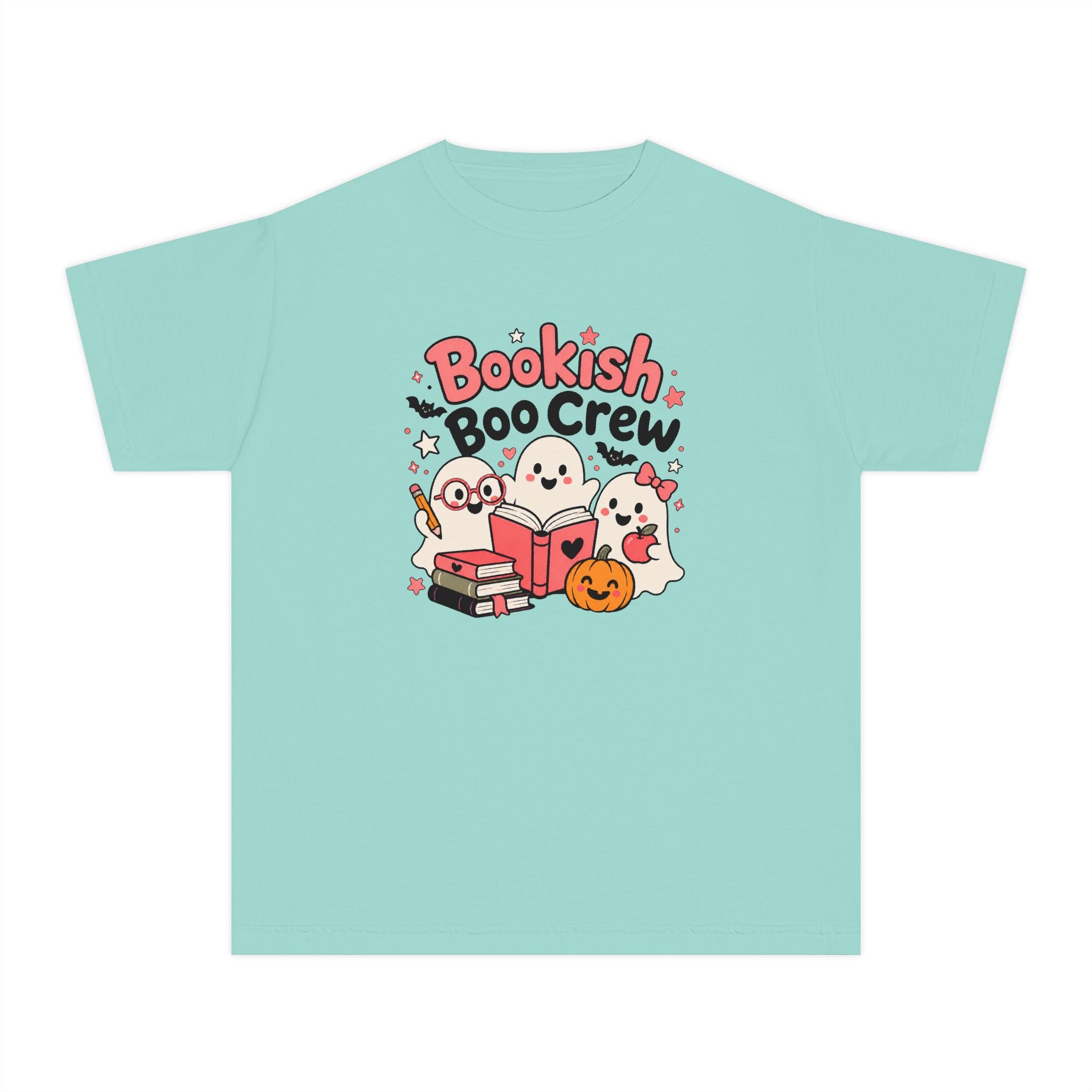 Bookish Boo Crew Youth Halloween Tee 📚👻