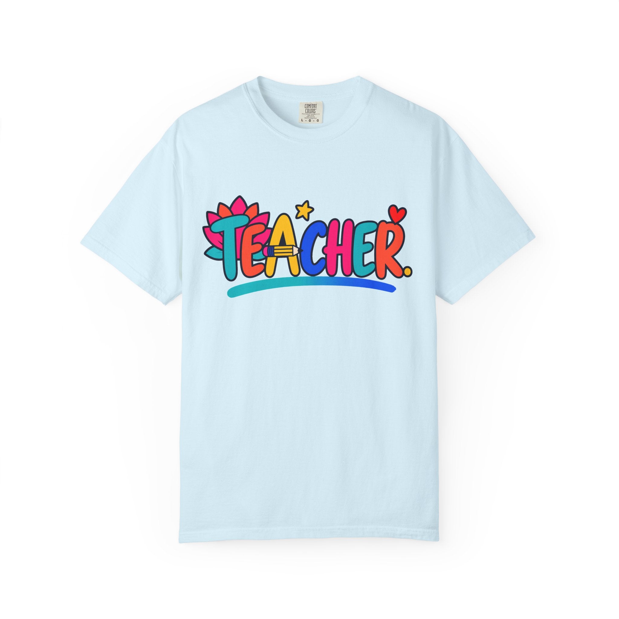 Colorful Teacher Comfort Colors® Heavyweight Tee 🍎✏️