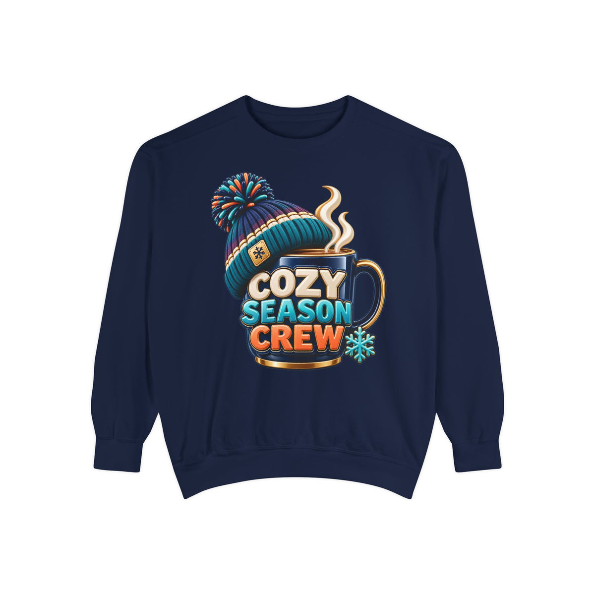 Cozy Season Crew Coffee Lover Sweatshirt ☕️❄️ | Winter Coffee Graphic Pullover