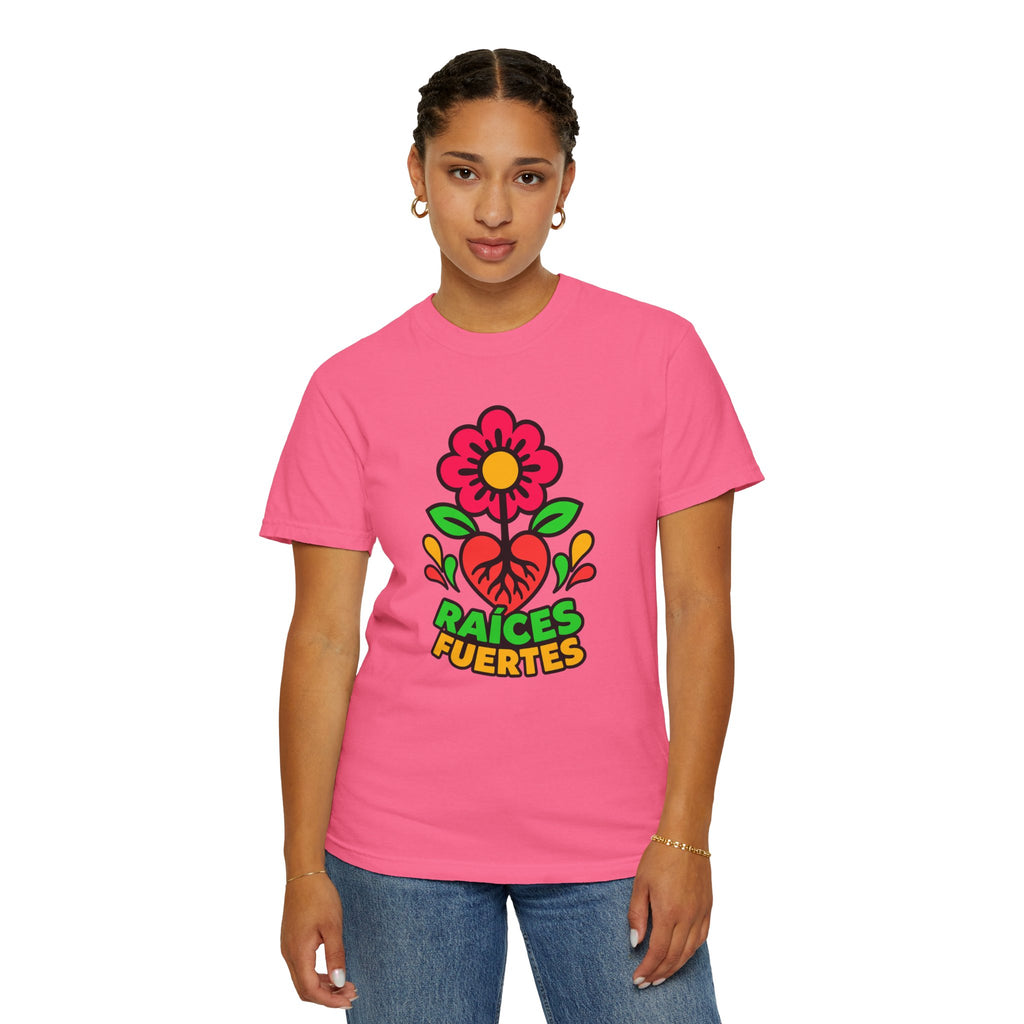 Raíces Fuertes Latino Heritage Heavyweight Tee 🌺❤️