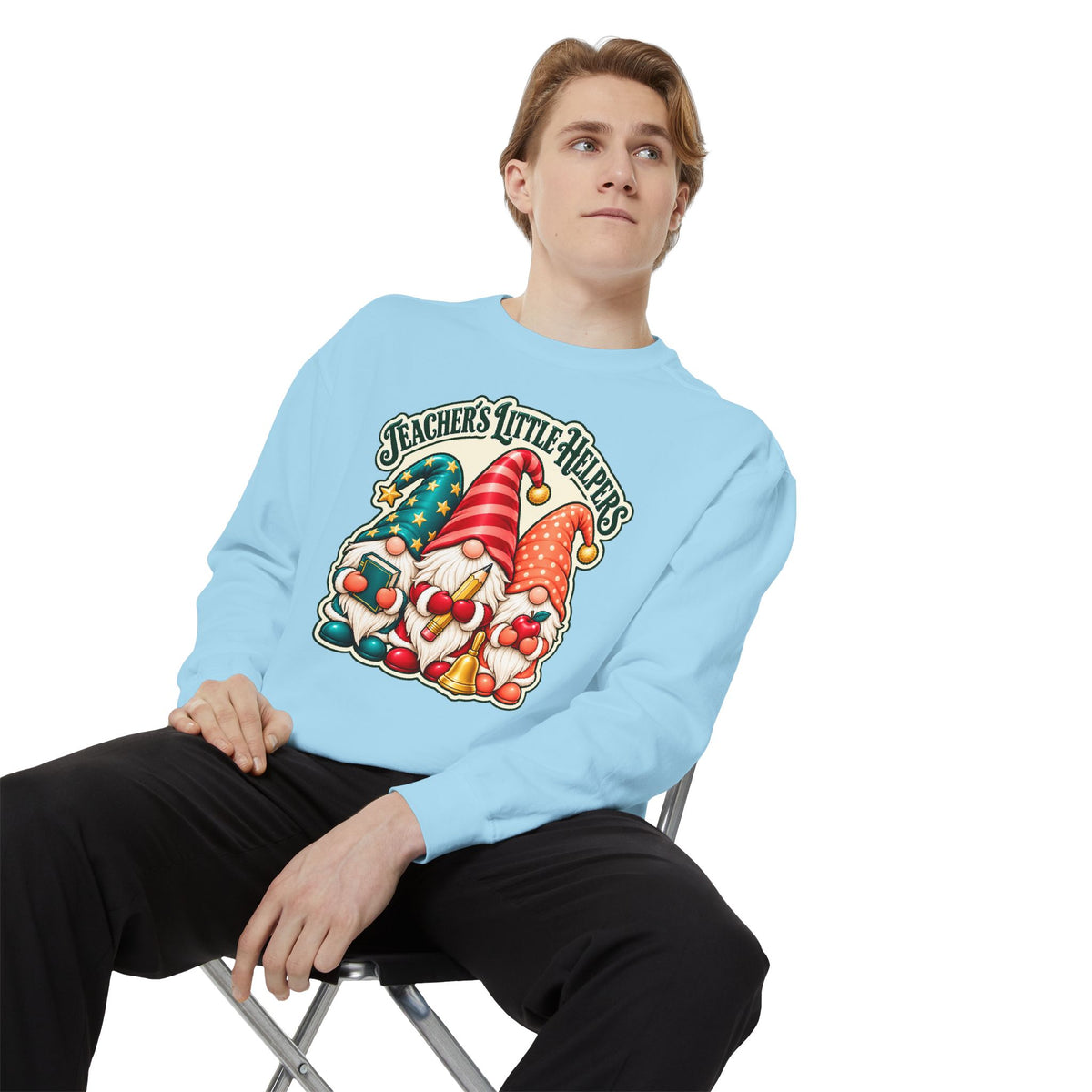 Teachers Little Helpers Gnome Christmas Sweatshirt