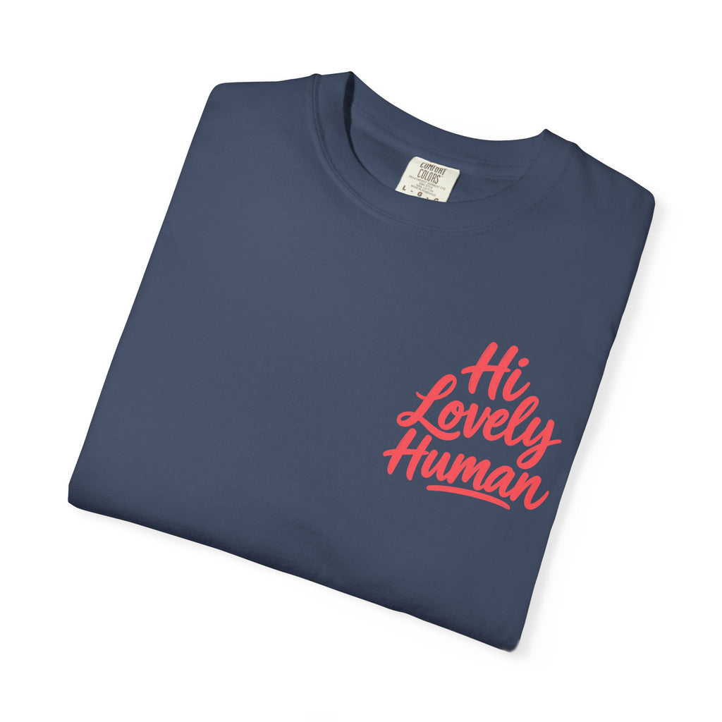 Hi Lovely Human Navy Garment-Dyed Comfort Colors® T-Shirt