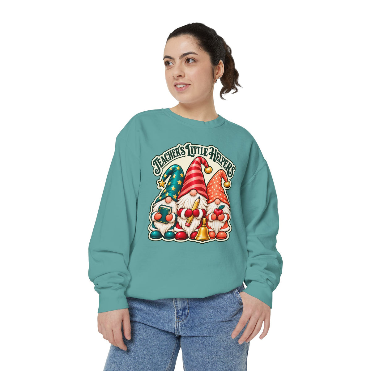 Teachers Little Helpers Gnome Christmas Sweatshirt