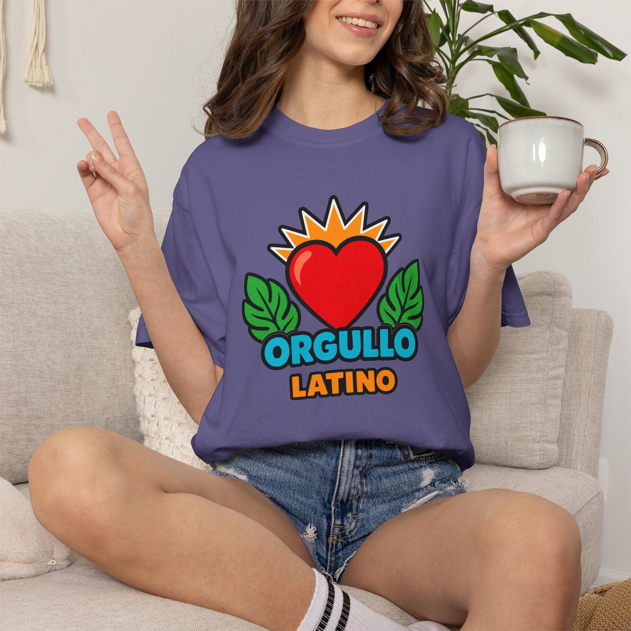 Orgullo Latino Heritage Heavyweight Tee ❤️🌿