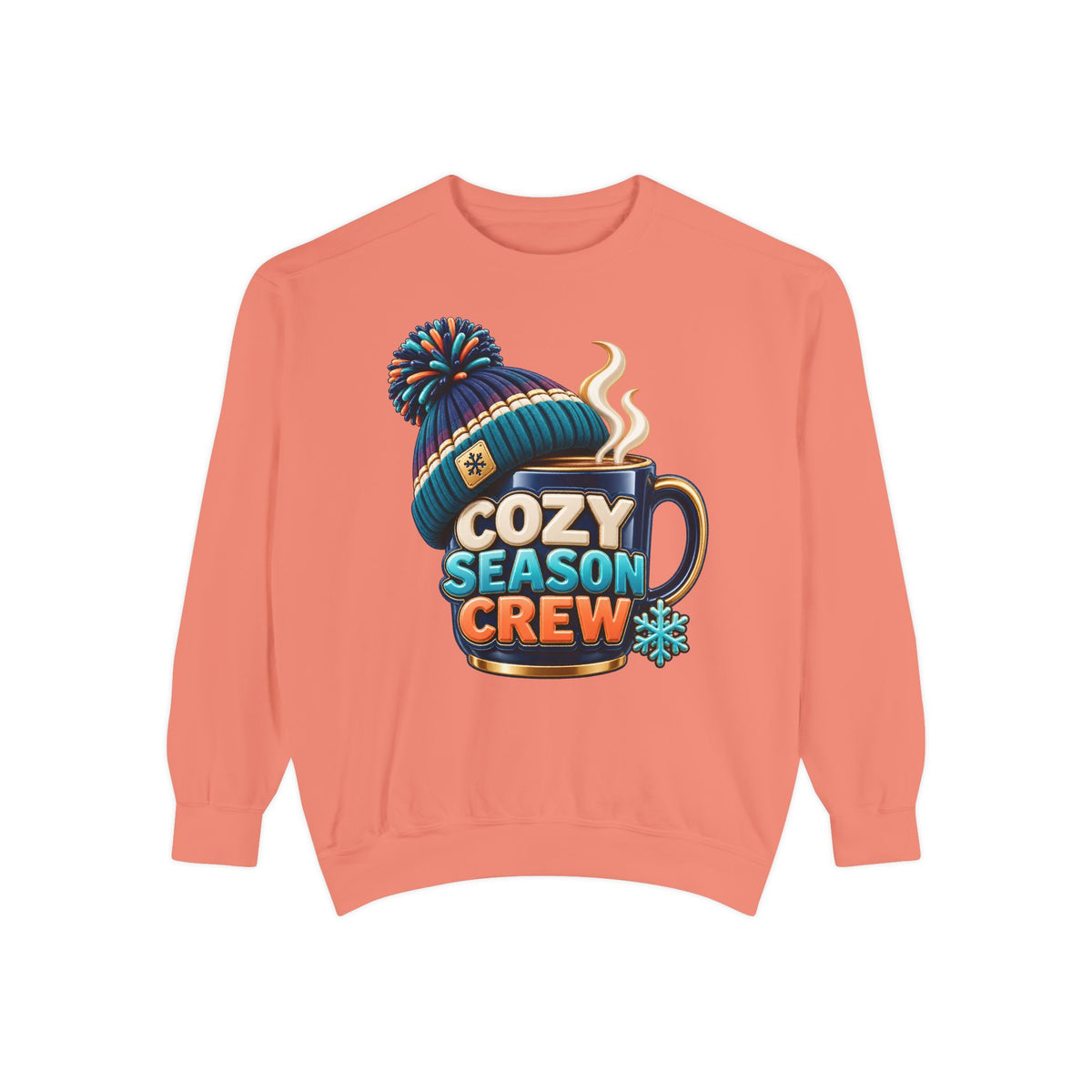 Cozy Season Crew Coffee Lover Sweatshirt ☕️❄️ | Winter Coffee Graphic Pullover