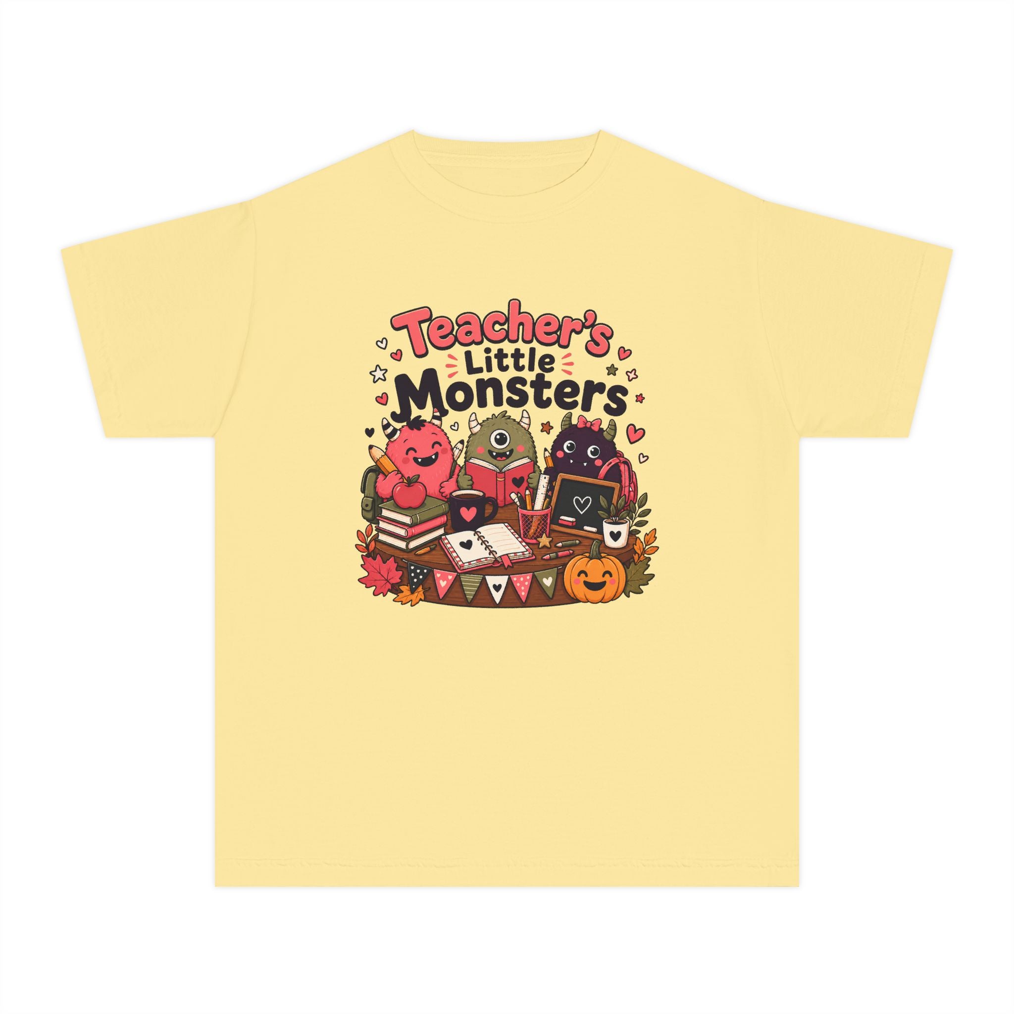 Teacher’s Little Monsters Youth Retro Tee 🍎📚