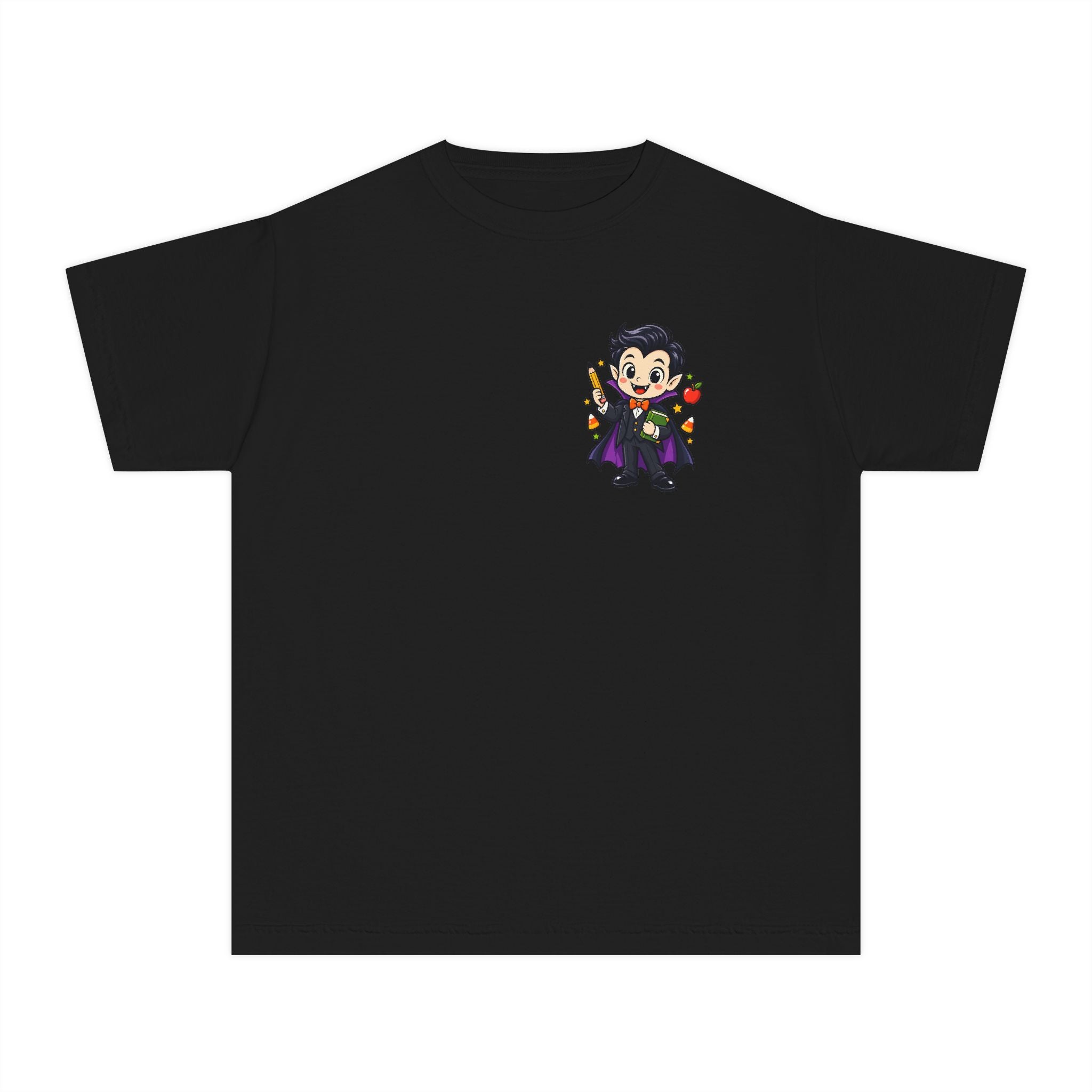 Vampire Trick-or-Treat Kids Tee — Cute Cartoon Vampire Halloween Shirt