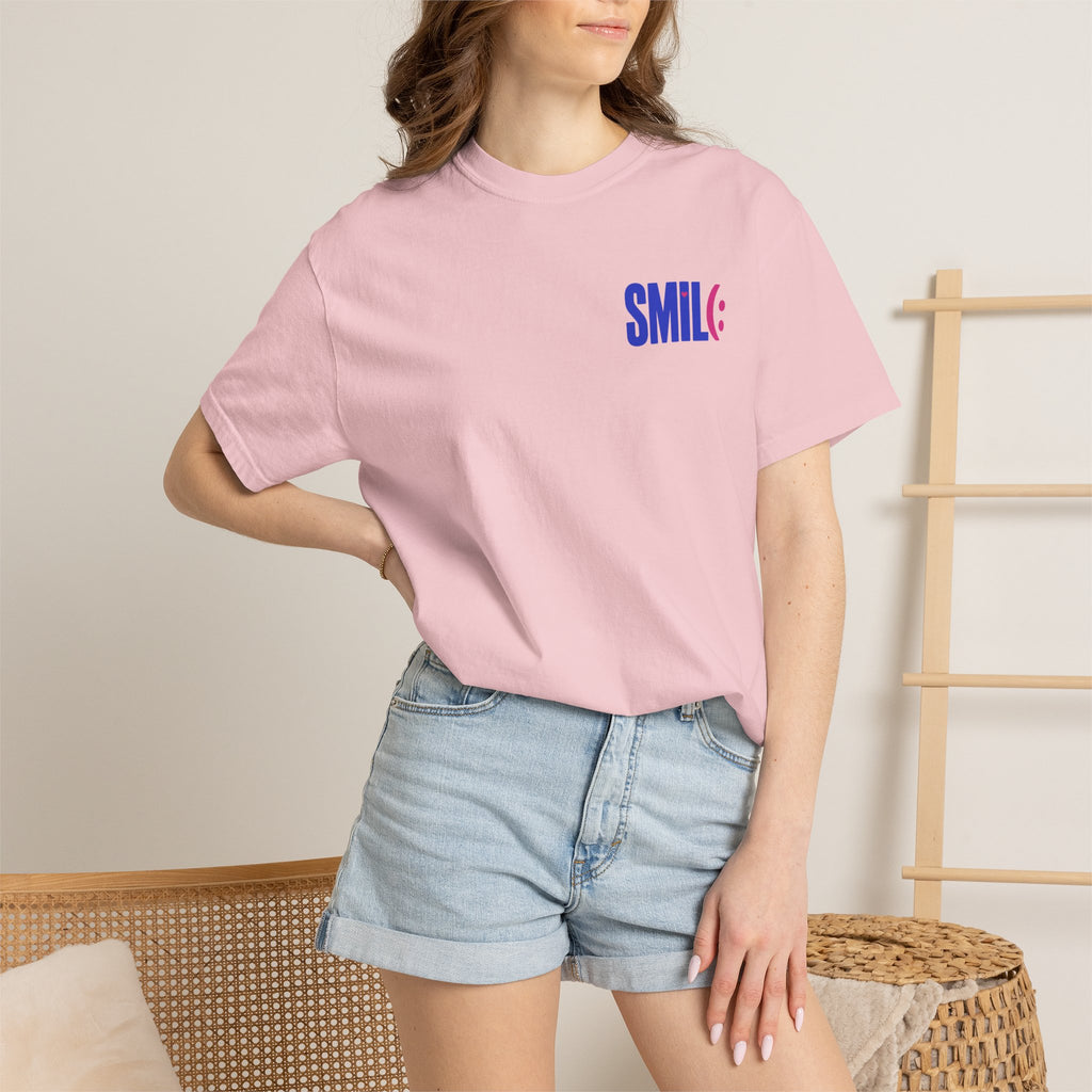 SMIL(: It’s Free Garment-Dyed Graphic Tee