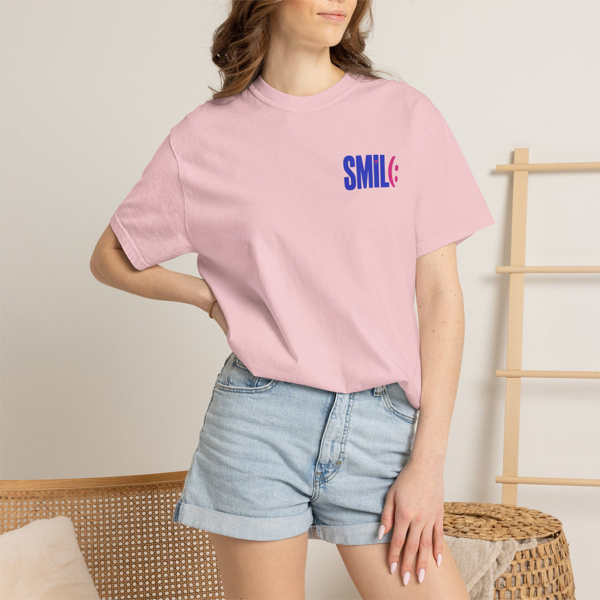 SMIL(: It’s Free Garment-Dyed Graphic Tee