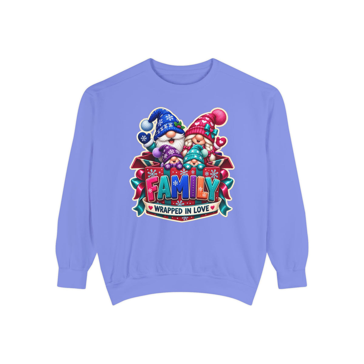 Family Wrapped in Gnome Love Christmas Sweatshirt