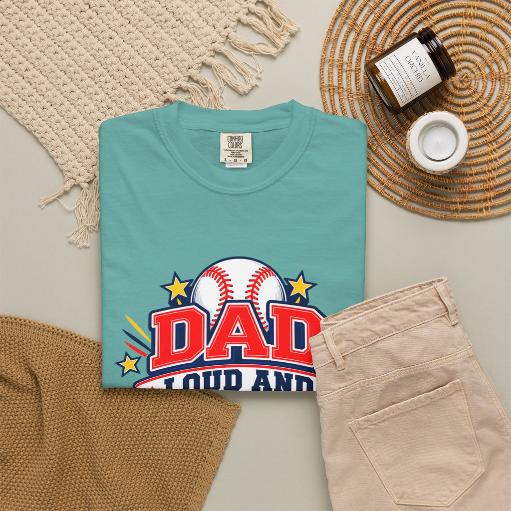 Baseball Dad Loud and Proud Comfort Colors® Tee ⚾️⭐