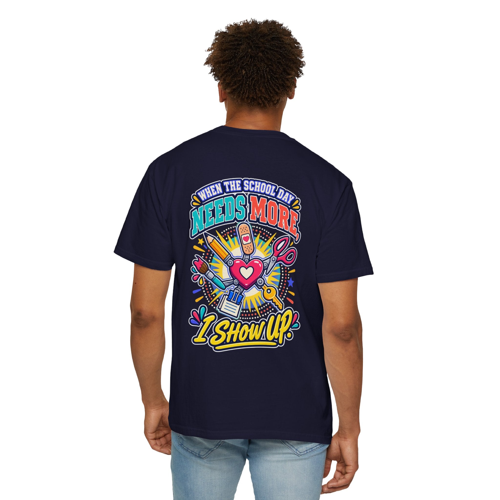 Here to Help School Support Staff Comfort Colors® Tee 🍎✏️