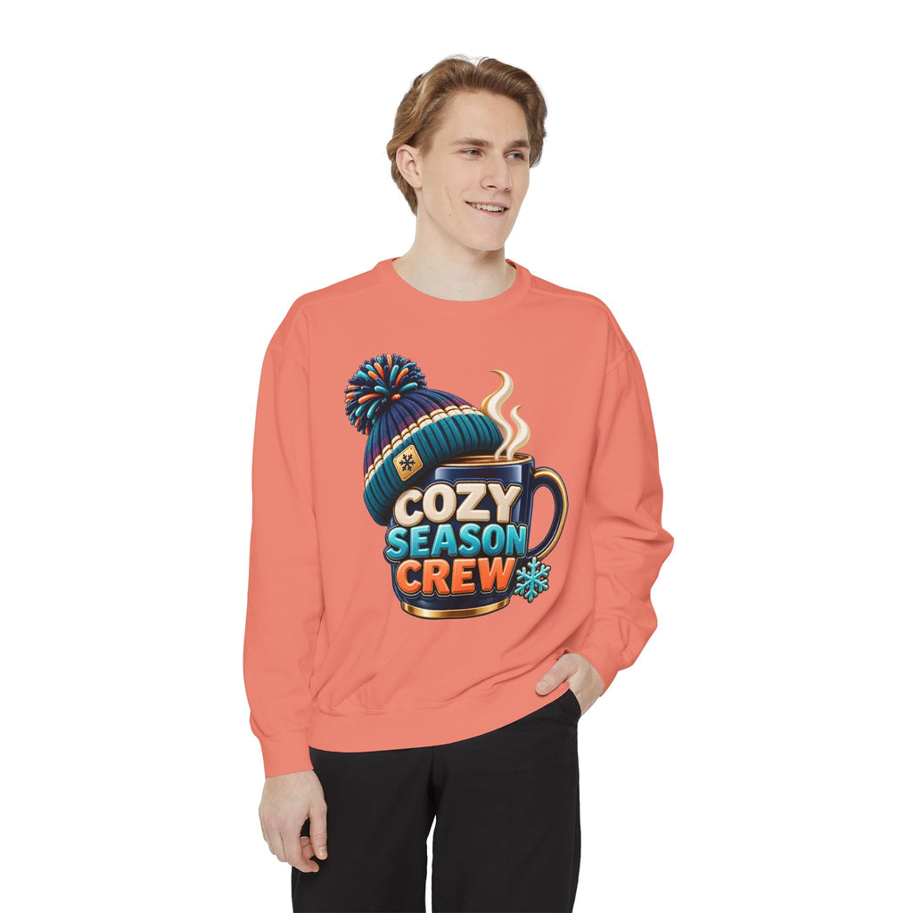 Cozy Season Crew Coffee Lover Sweatshirt ☕️❄️ | Winter Coffee Graphic Pullover