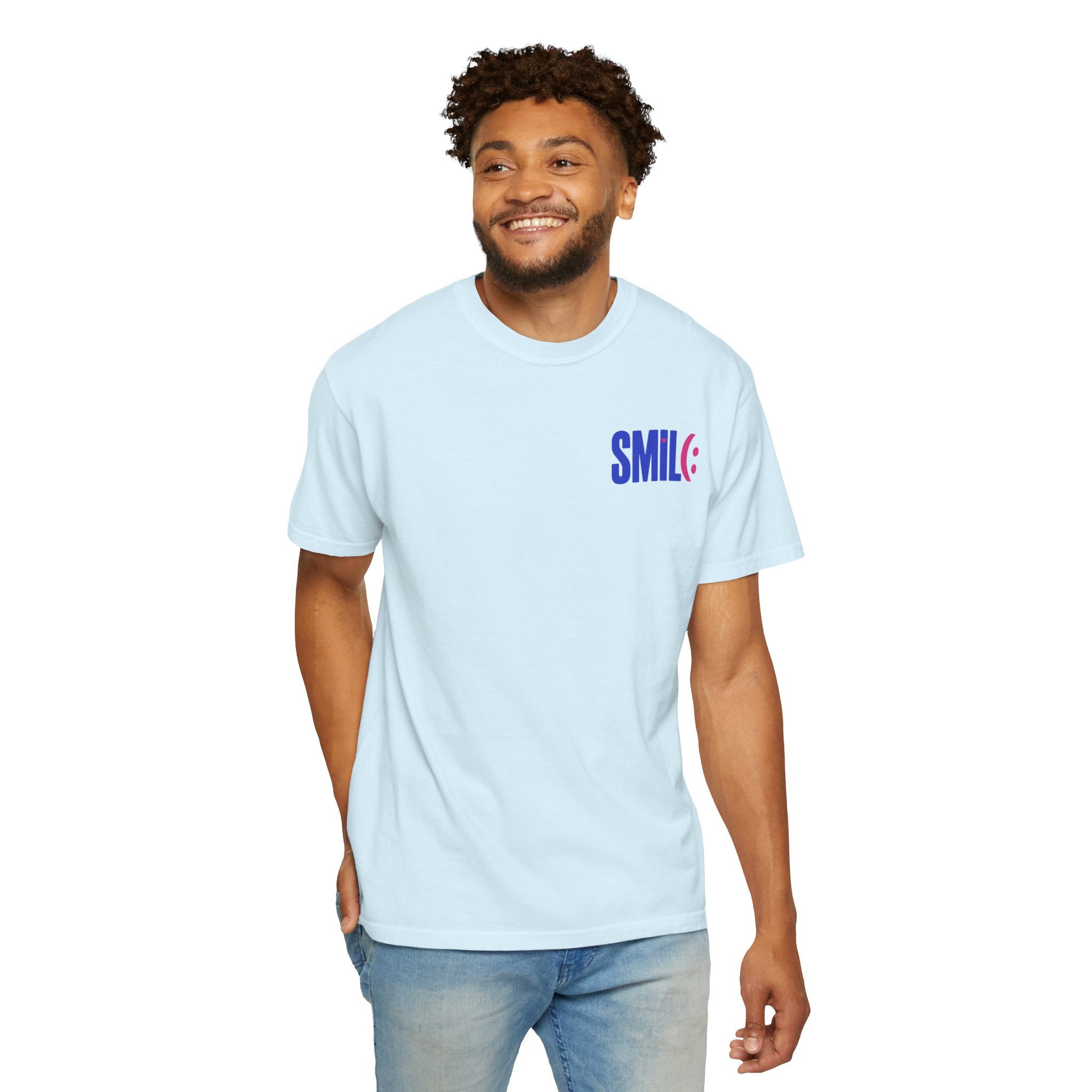 SMIL(: It’s Free Garment-Dyed Graphic Tee