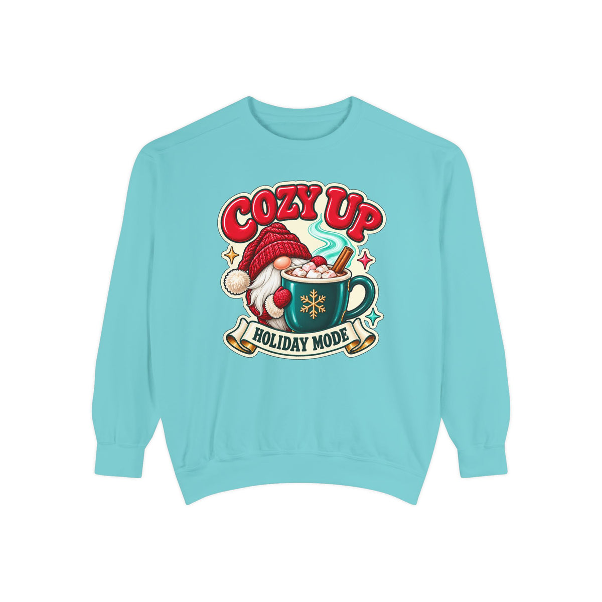 Cozy Up Christmas Mode Gnome Cocoa Sweatshirt