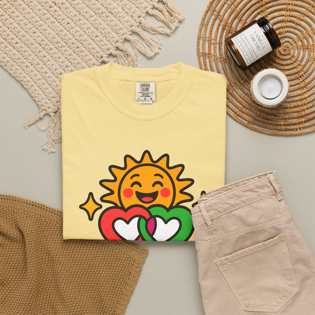 Juntos Brillamos Latino Heritage Heavyweight Tee ☀️❤️