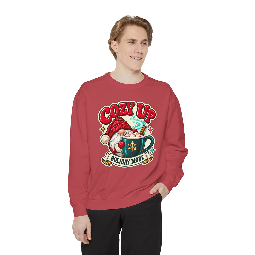 Cozy Up Christmas Mode Gnome Cocoa Sweatshirt