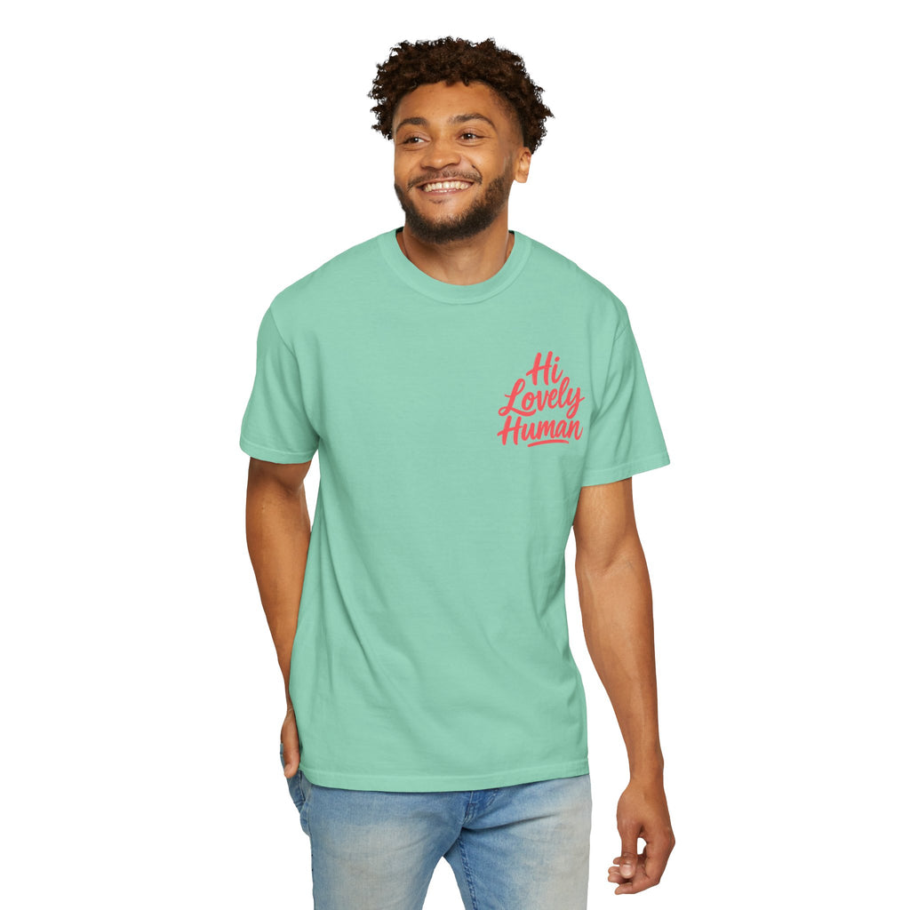Hi Lovely Human Navy Garment-Dyed Comfort Colors® T-Shirt