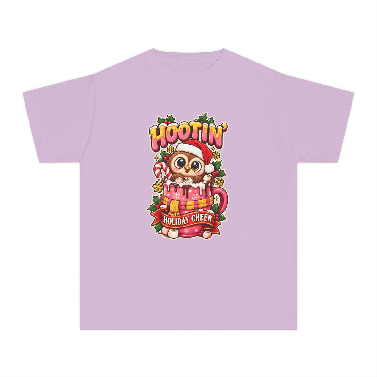 Hootin’ Christmas Cheer Youth Tee