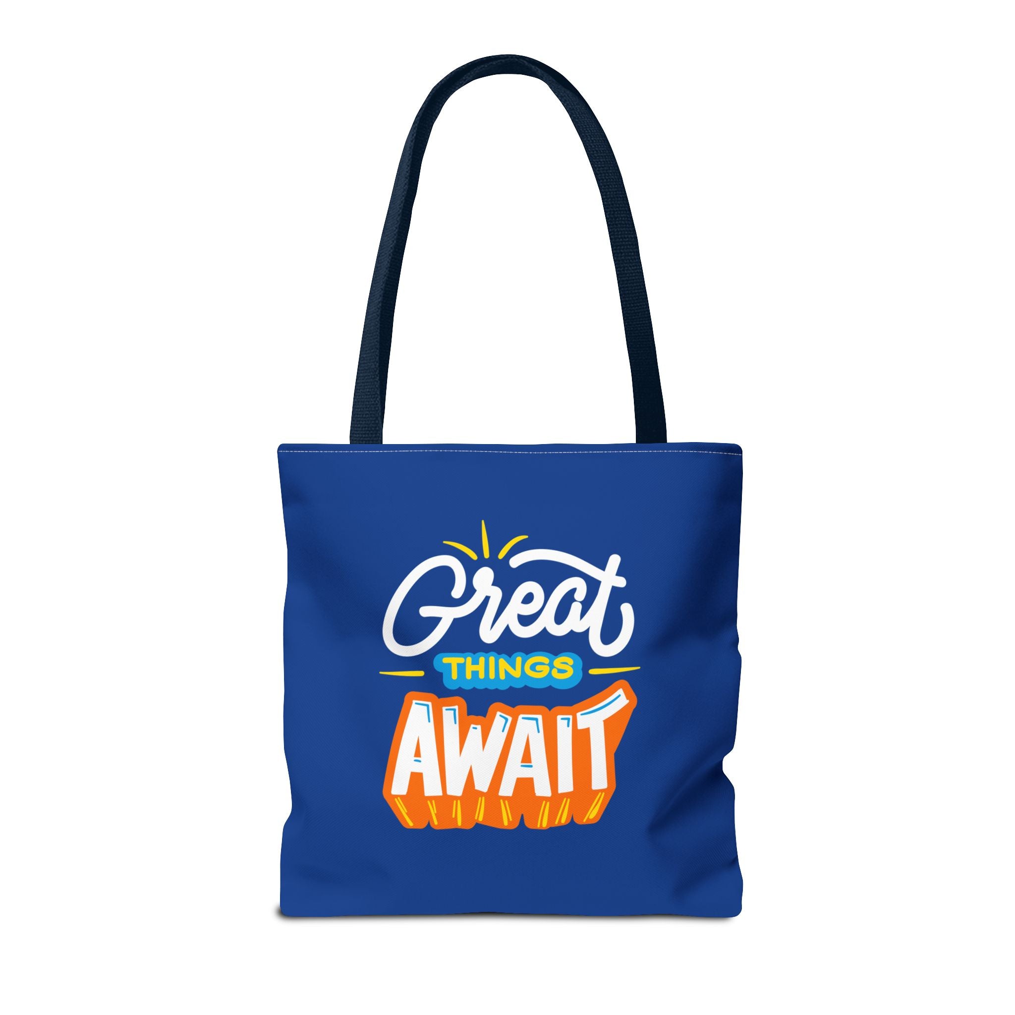 Learning Never Ends - Great Things Await Tote Bag (AOP)