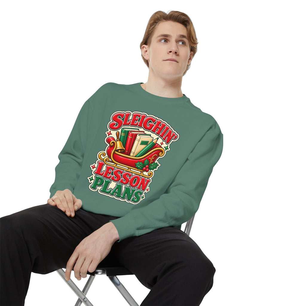 Sleighin’ Lesson Plans Christmas Teacher Sweatshirt