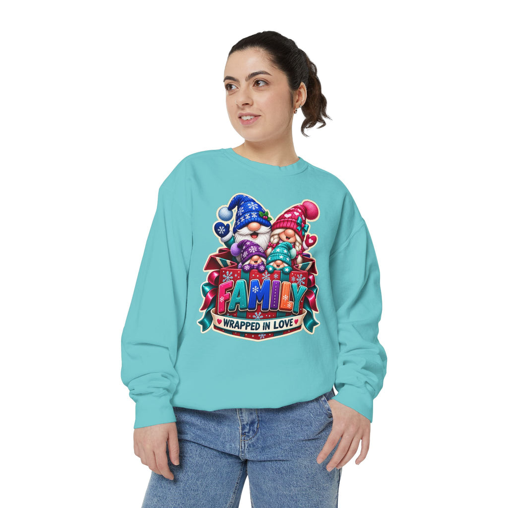 Family Wrapped in Gnome Love Christmas Sweatshirt