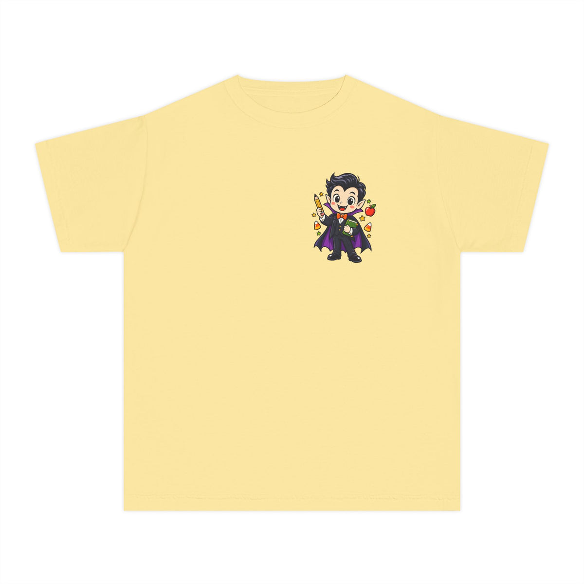 Vampire Trick-or-Treat Kids Tee — Cute Cartoon Vampire Halloween Shirt