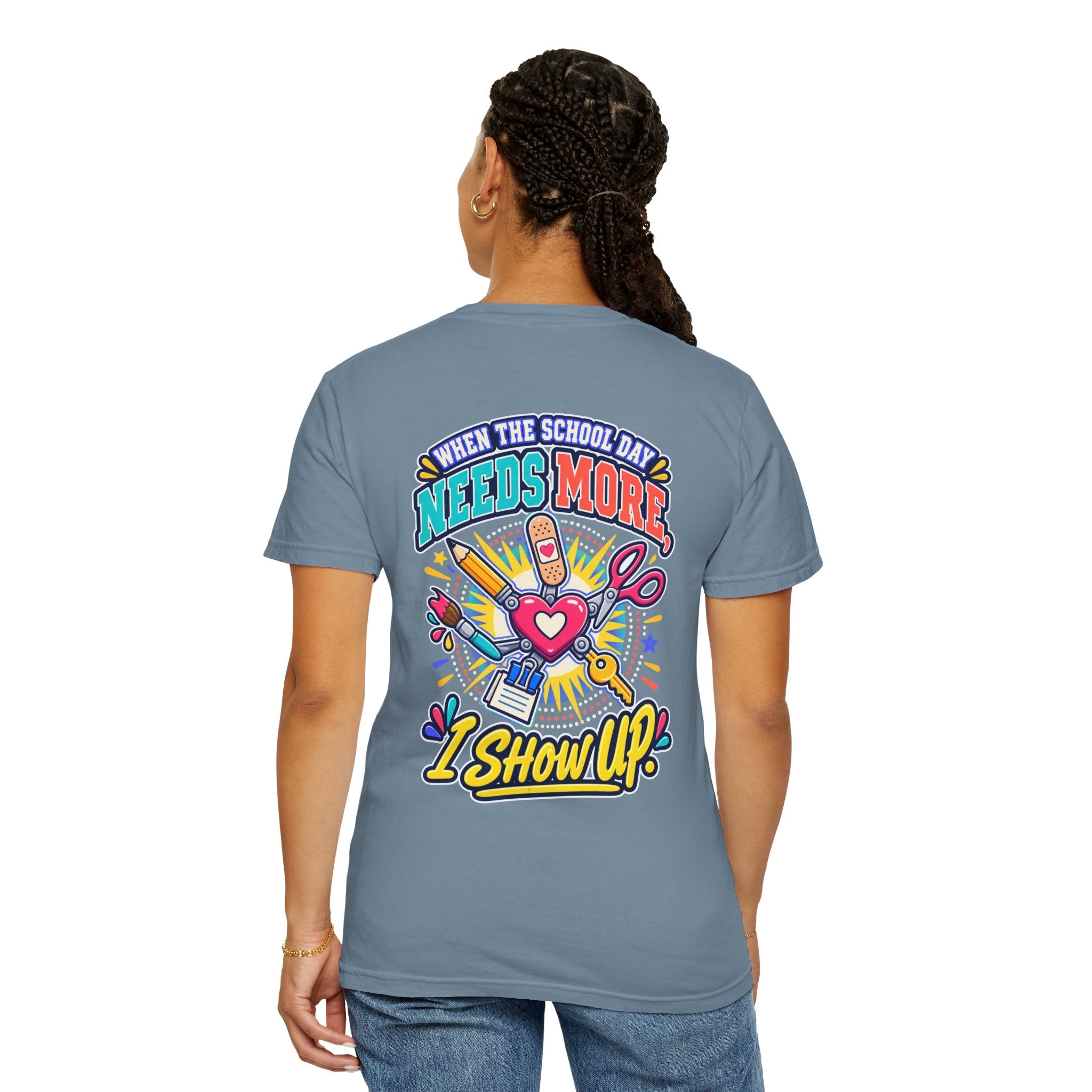 Here to Help School Support Staff Comfort Colors® Tee 🍎✏️