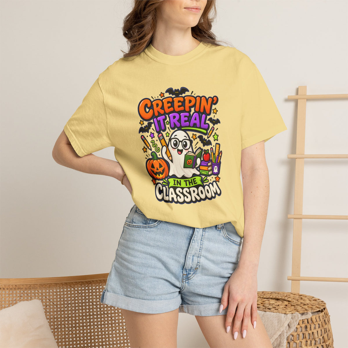 Creepin' It Real in the Classroom Halloween T-Shirt