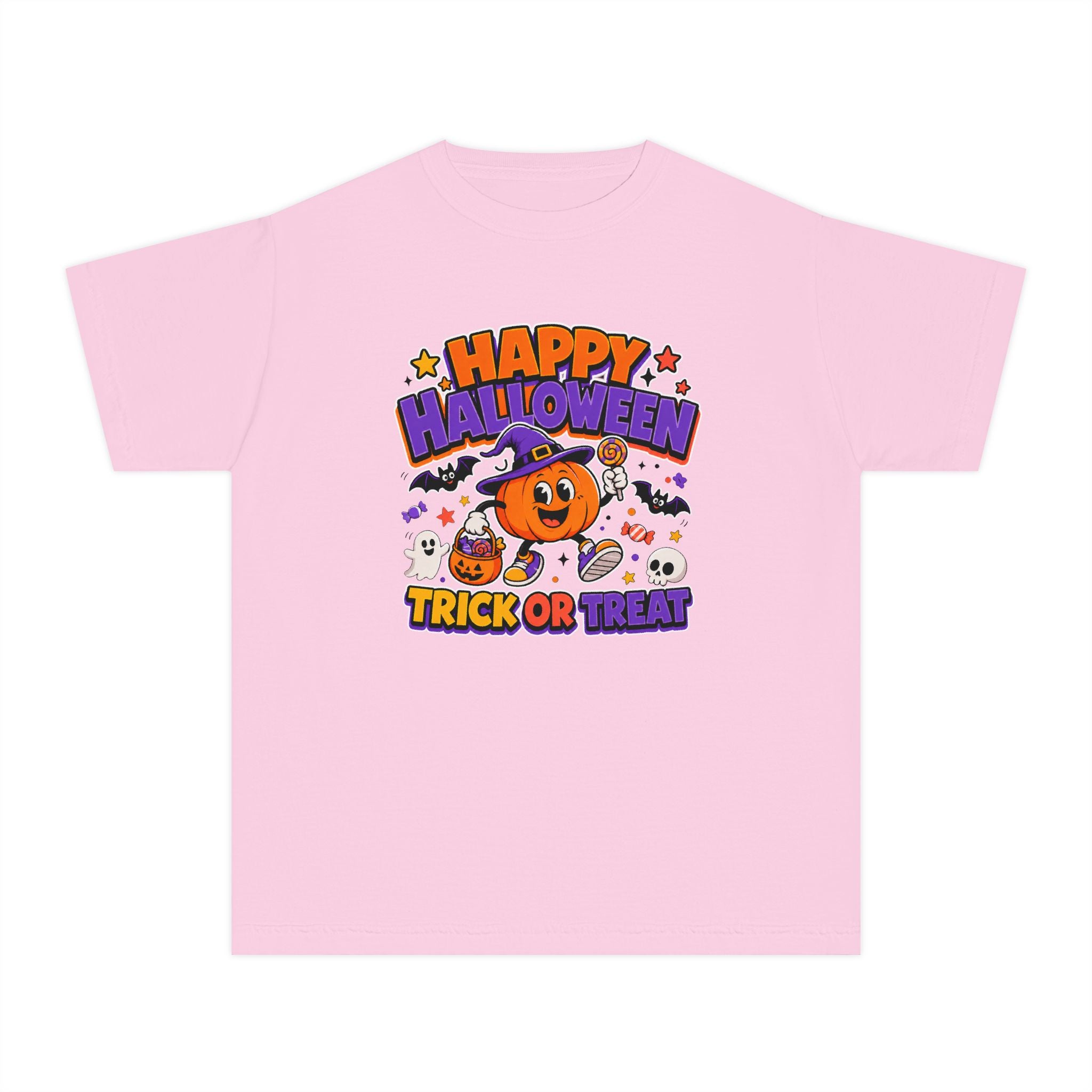 Happy Halloween Youth Trick-or-Treat Retro Tee 🎃✨