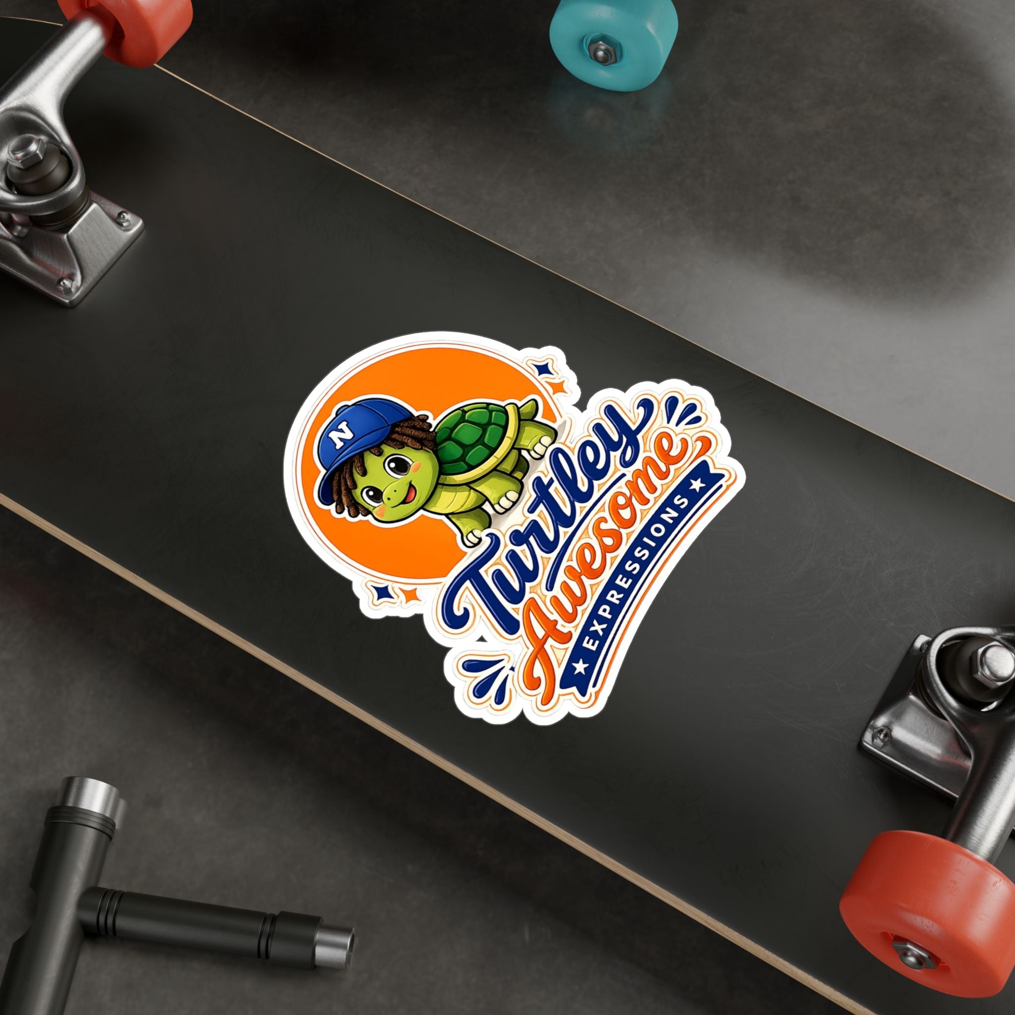 Turtley Awesome Expressions - Decal Vinyl Sticker for Laptops, Water Bottles and Car Windows