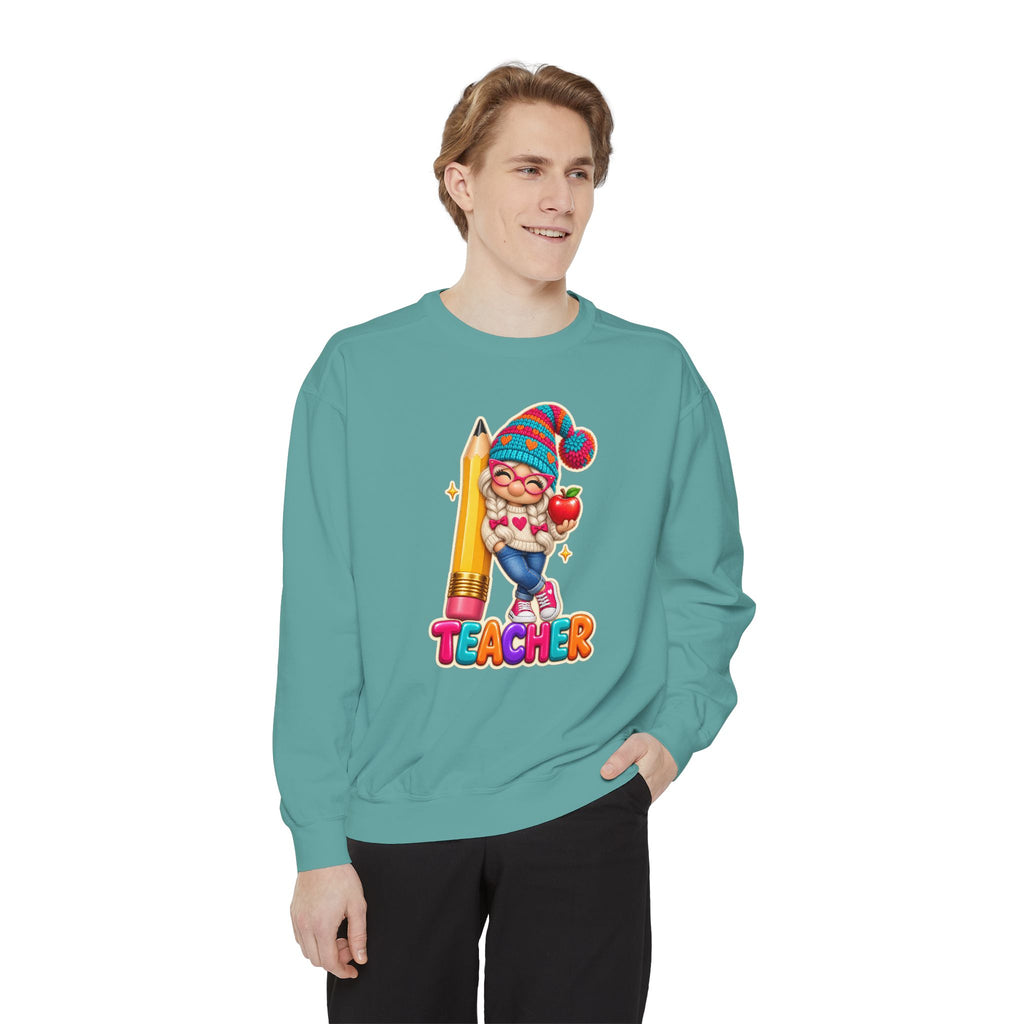 Gnome Teacher Classroom Christmas Holiday Sweatshirt
