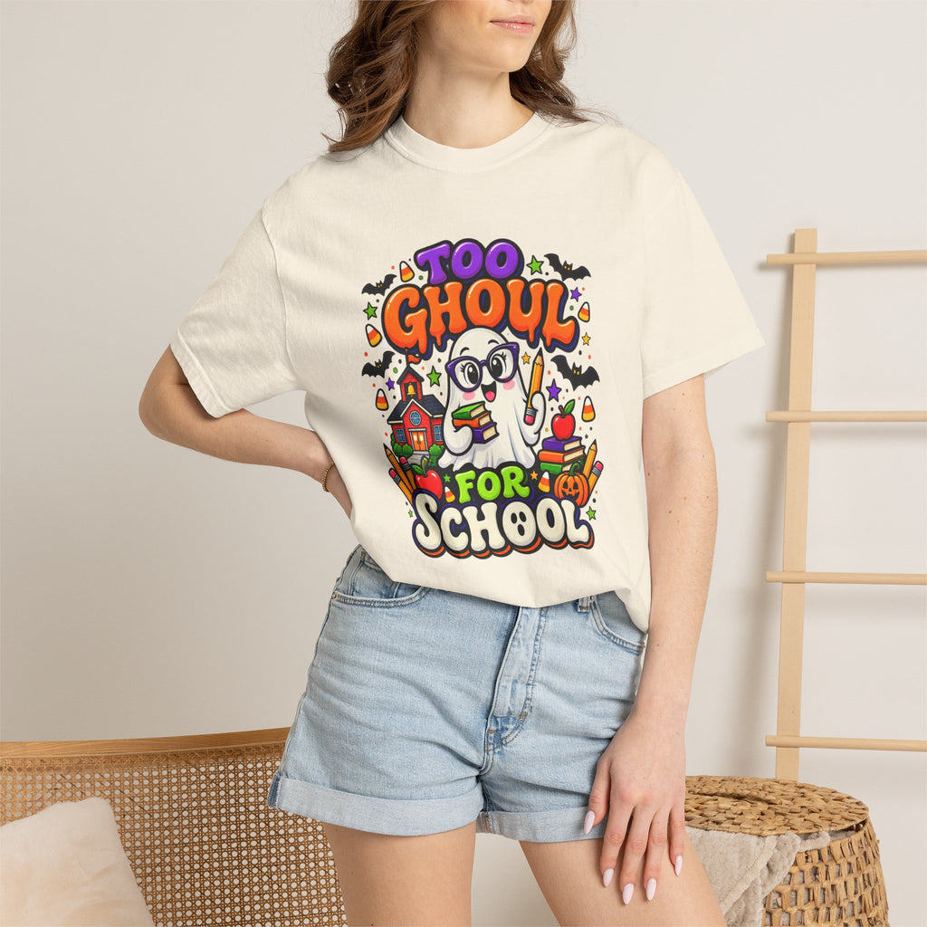 Too Ghoul for School T-Shirt — Cute Halloween Ghost Back-to-School Tee