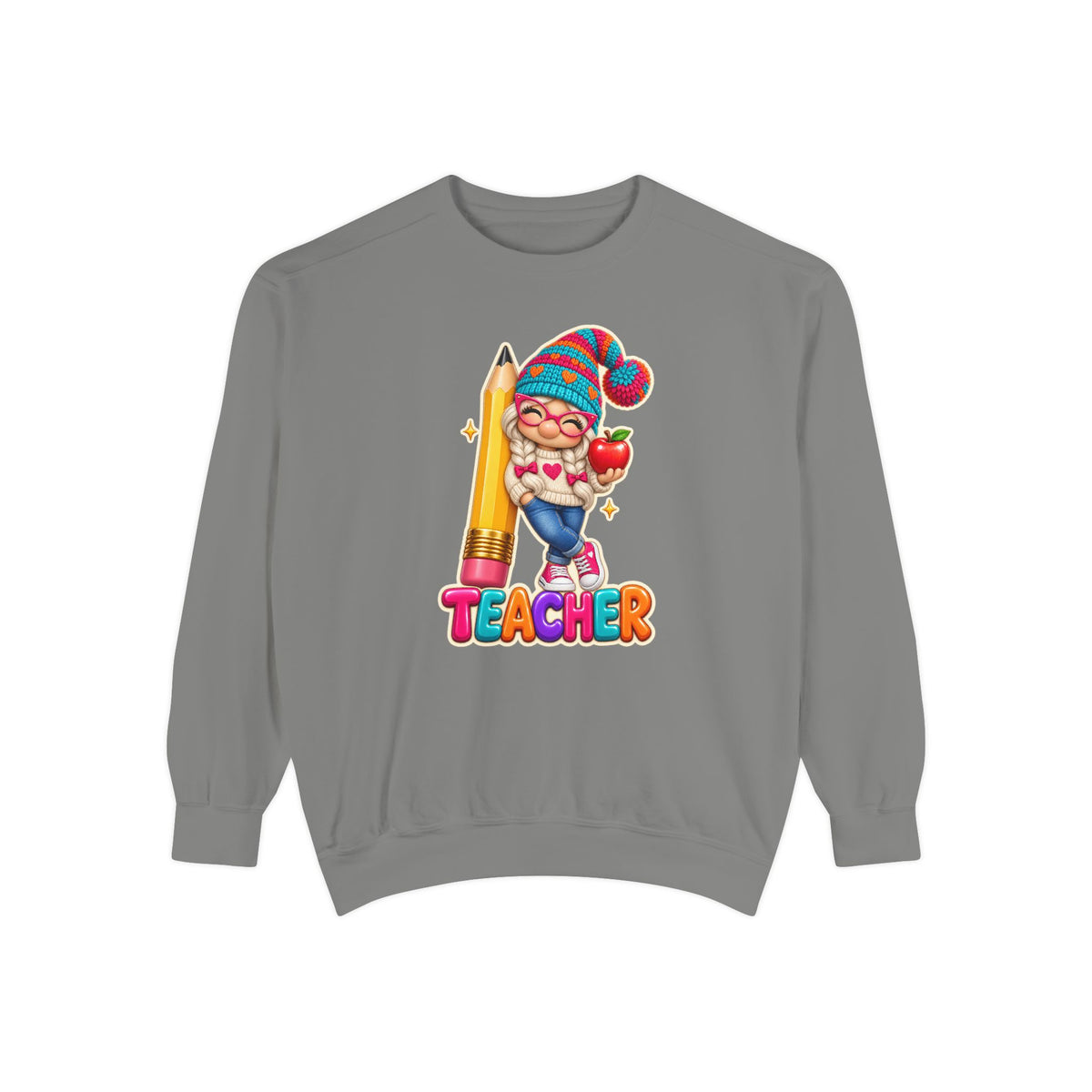 Gnome Teacher Classroom Christmas Holiday Sweatshirt