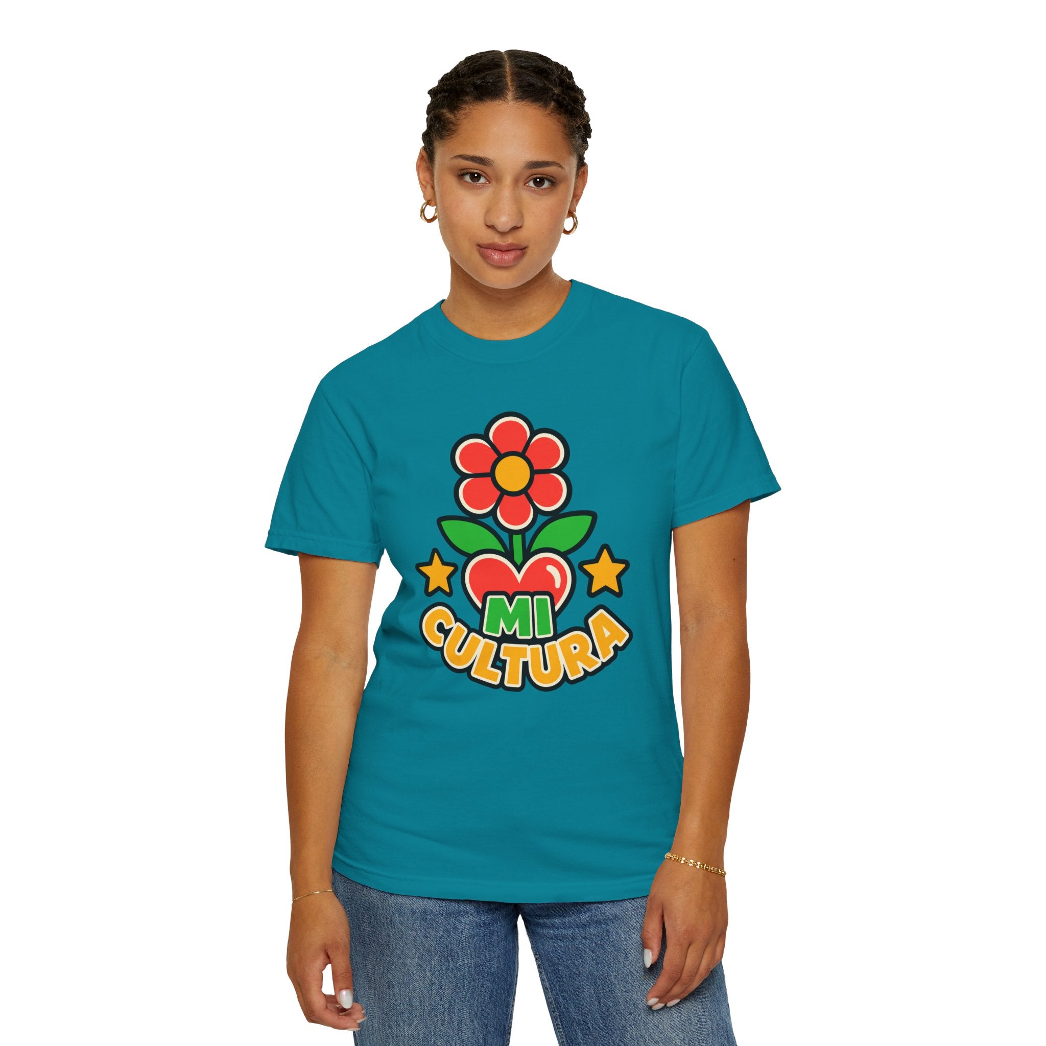Mi Cultura Latino Heritage Heavyweight Tee 🌺❤️