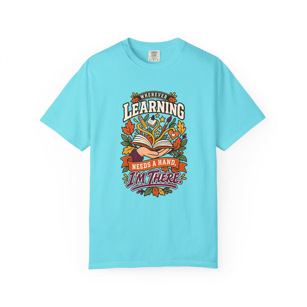Wherever Learning Needs a Hand Teacher Heavyweight Tee 🍎📚