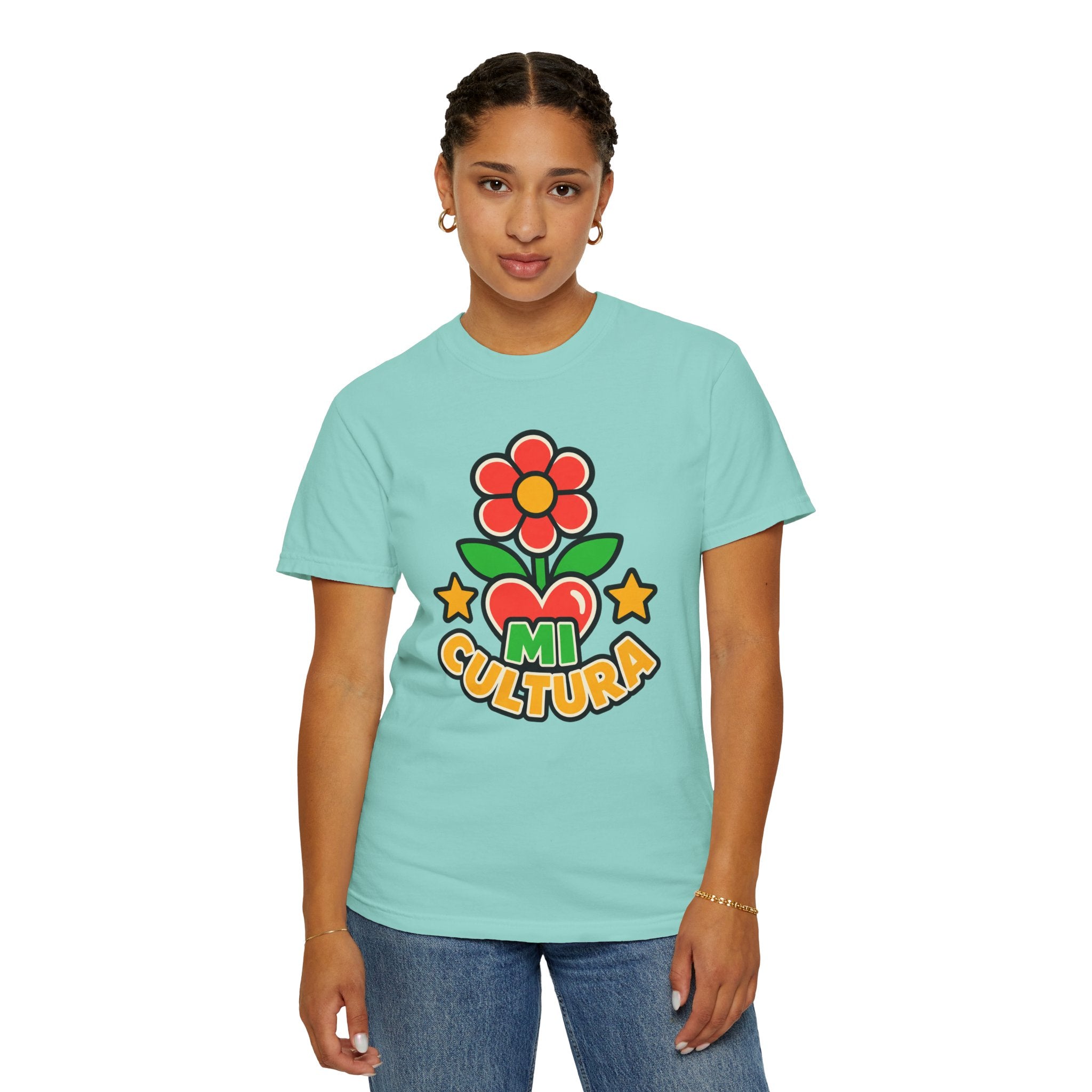 Mi Cultura Latino Heritage Heavyweight Tee 🌺❤️