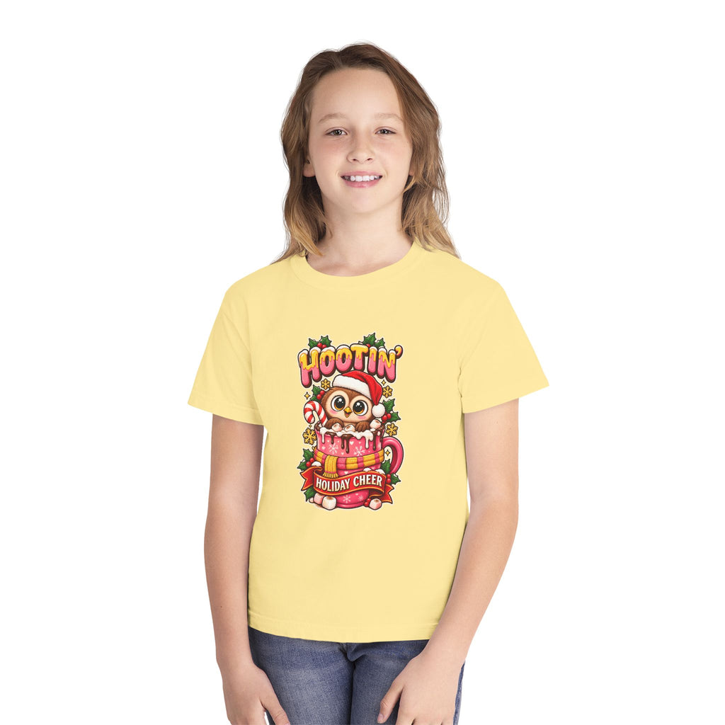 Hootin’ Christmas Cheer Youth Tee