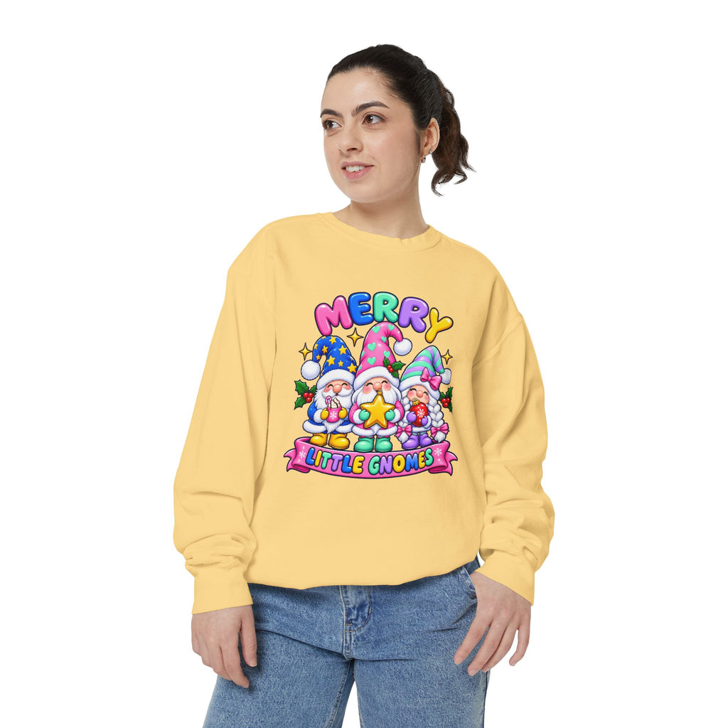 Merry Little Gnomes Sweatshirt Cute Christmas Holiday Crewneck