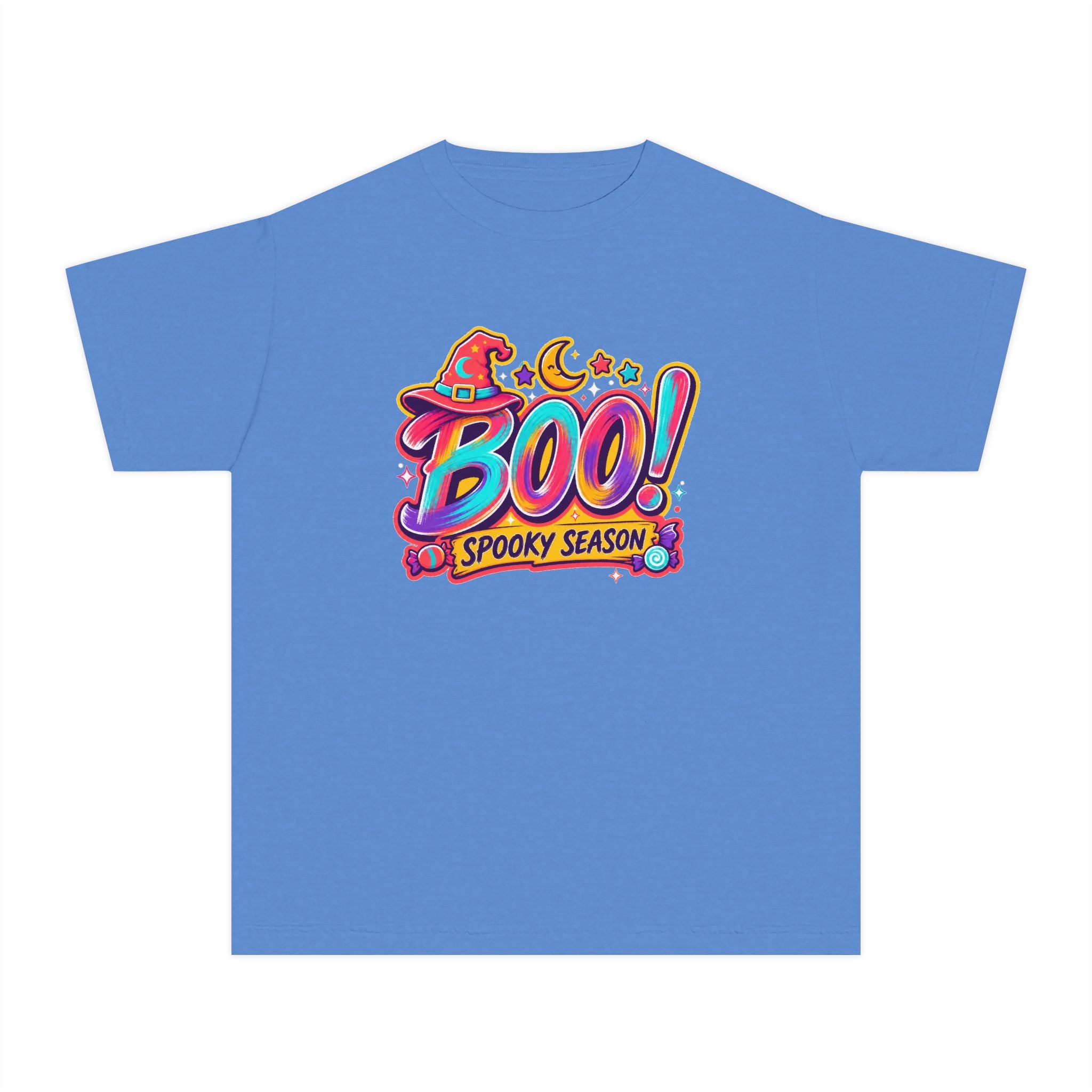 🎃 BOO! Spooky Season Youth Retro Tee ✨