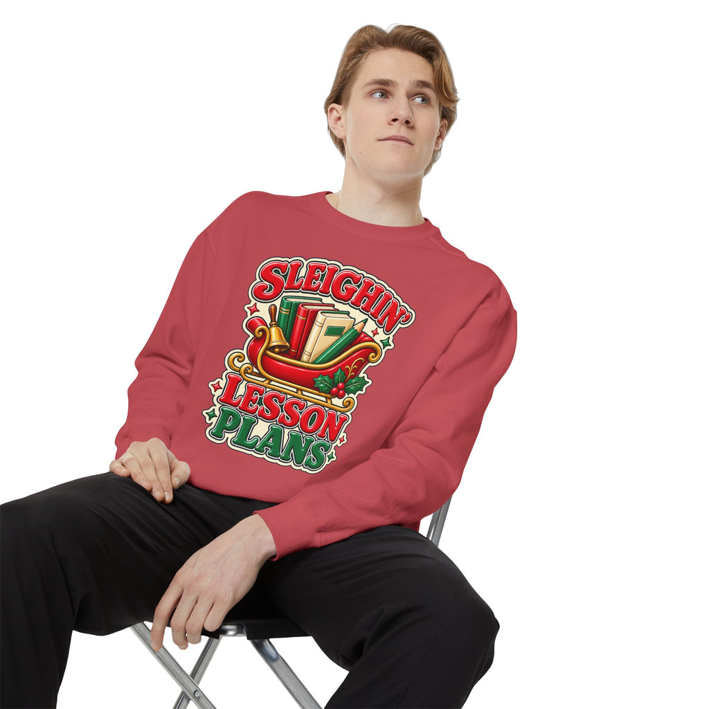 Sleighin’ Lesson Plans Christmas Teacher Sweatshirt