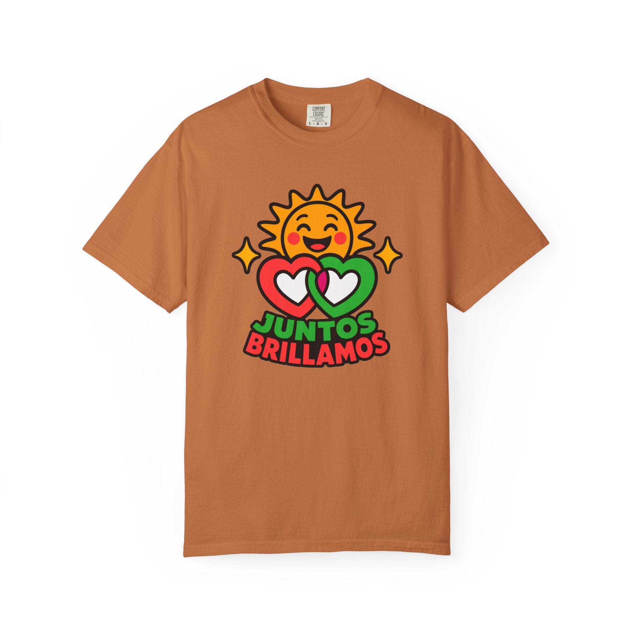 Juntos Brillamos Latino Heritage Heavyweight Tee ☀️❤️