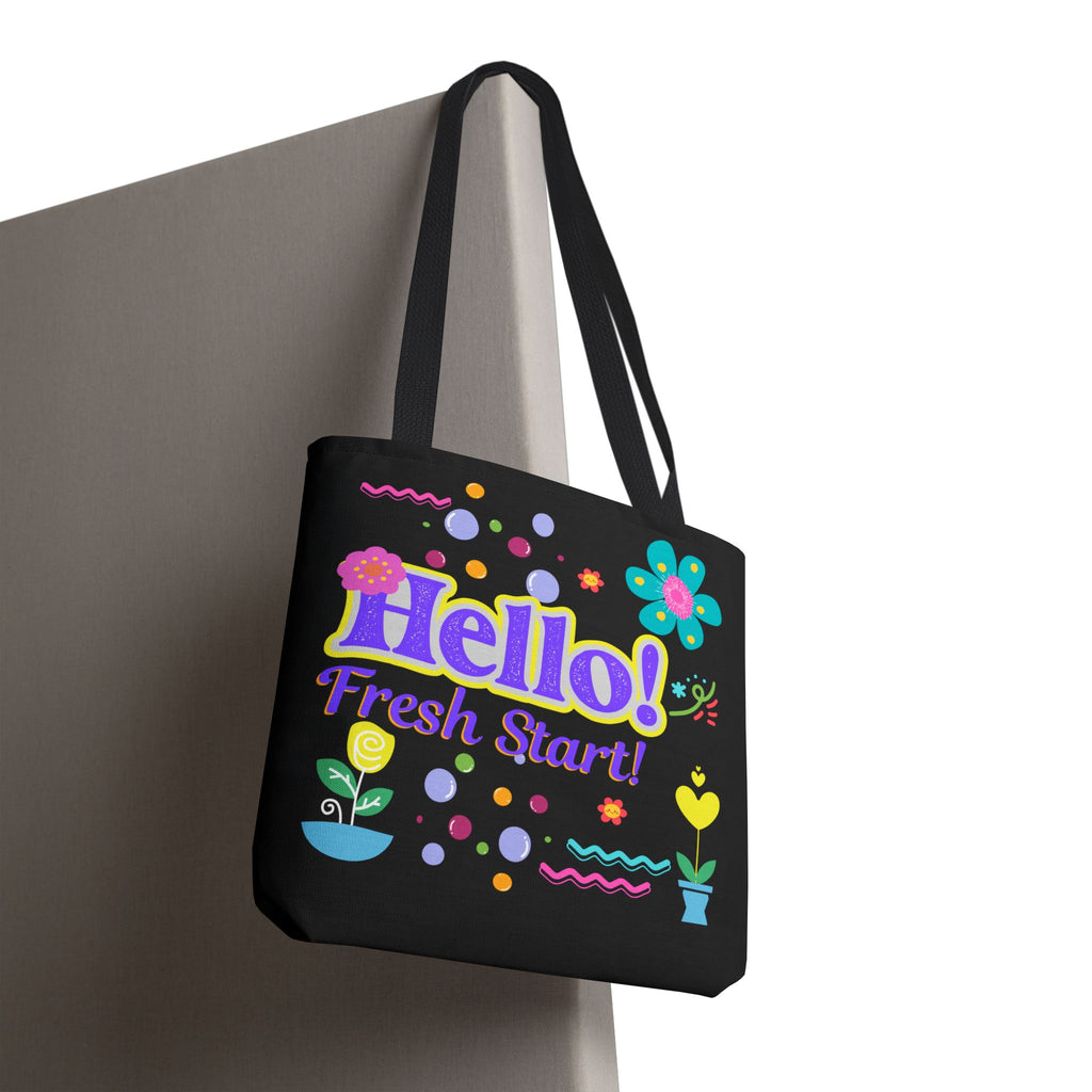 Hello Fresh Start / You've Got This" Retro Two-Sided Tote Bag