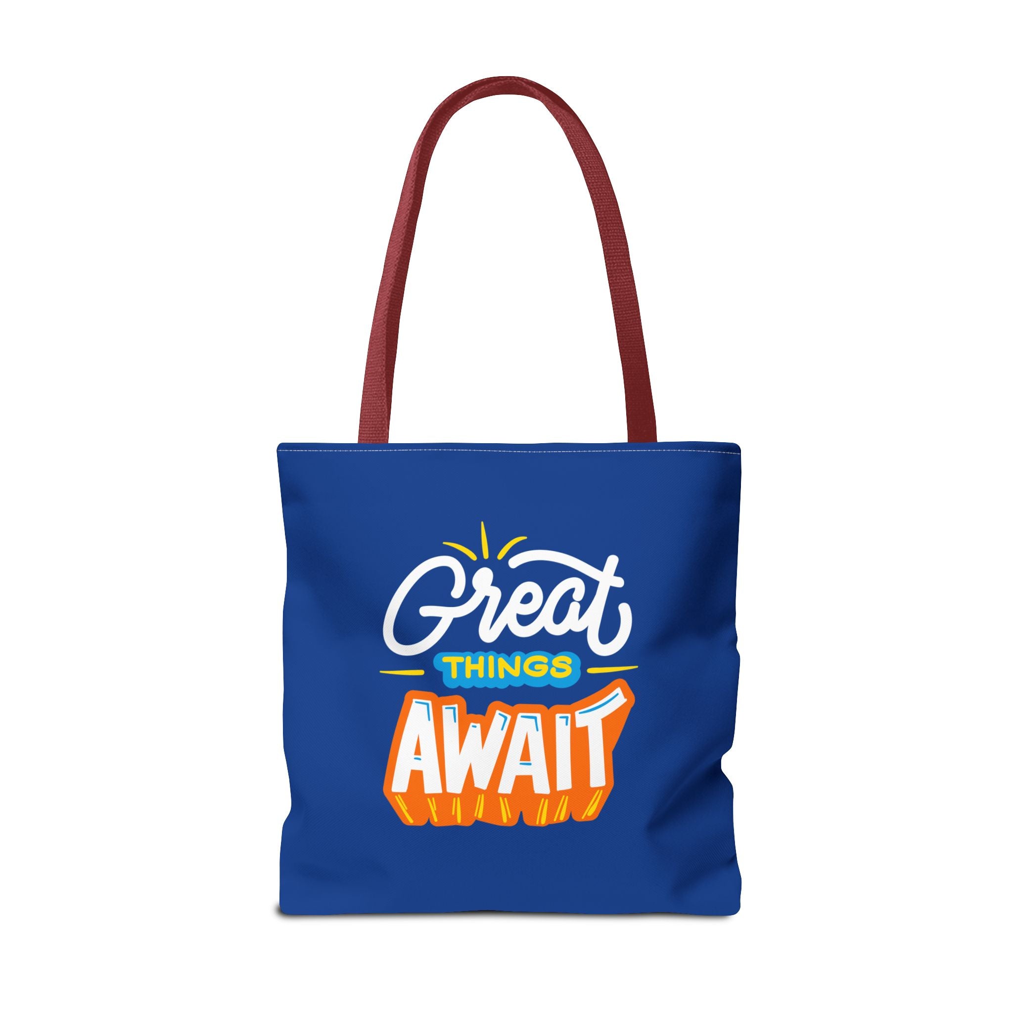 Learning Never Ends - Great Things Await Tote Bag (AOP)