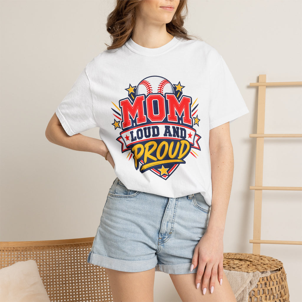 Baseball Mom Loud and Proud Comfort Colors® Tee ⚾️💙